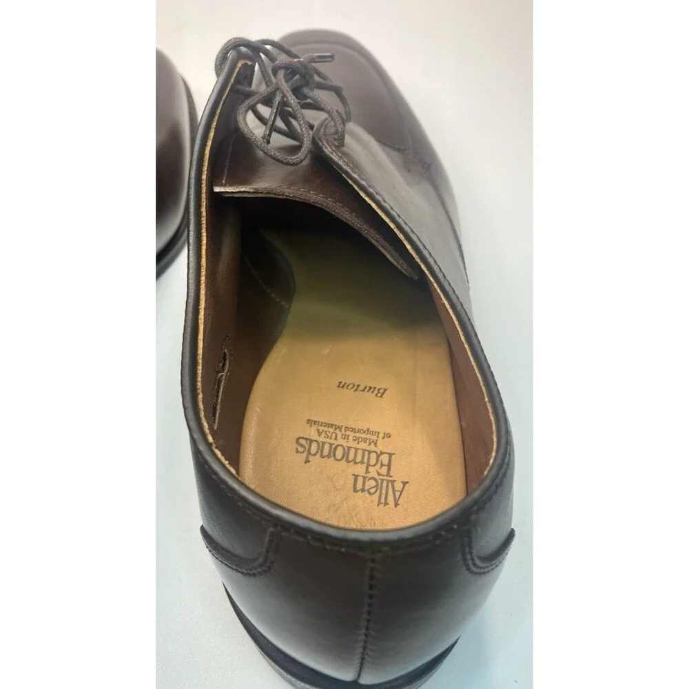 Allen Edmonds Burton Men’s Oxford Dress Shoes Brown Leather Sz 10 D EUC